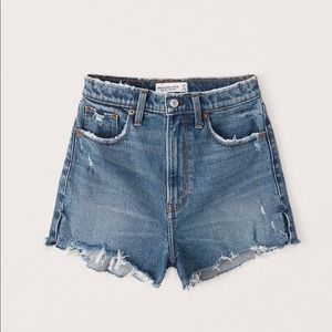 abercrombie curve love high rise mom shorts